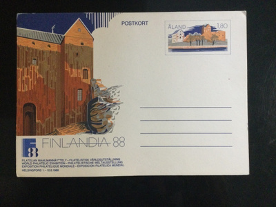 FINLANDIA 88 - ÅLAND.  FILATELIAN MAAILMANNÄYTTELY.