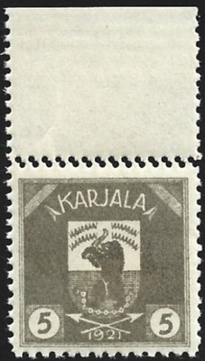 1922 Karjala 5 p YLÄR KAKSOISHAMMASTE  ** LaPe K 1 B Y2H