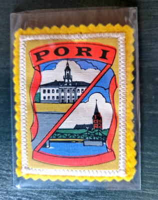 Pori vintage kangasmerkki