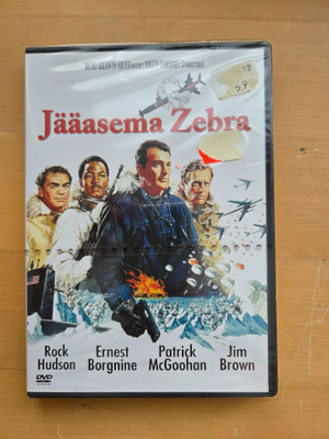 JÄÄASEMA ZEBRA . DVD . AVAAMATON . HUDSON . BORGNINE .