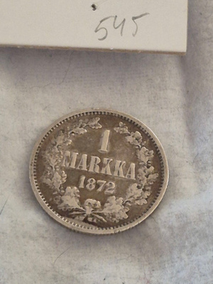 1 markka 1872, Suomi