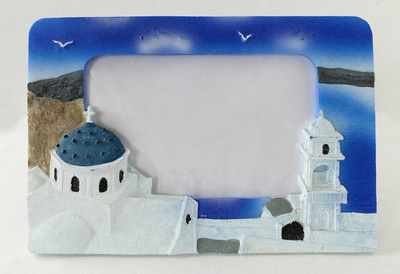 Santorini, valokuvakehys