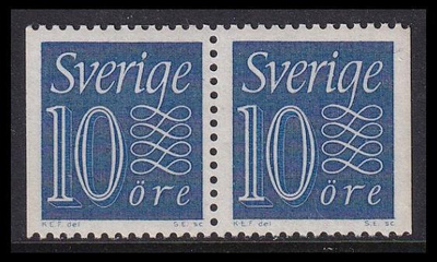 Ruotsi 430bDD ** Käyttösarja 10 öre vihkopari (1957)