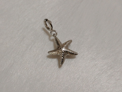 Design Hopeinen riipus, meritähti Hela 925 Starfish Charm