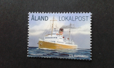 åland 2013 s/s ålandsfärjan lokalpost**