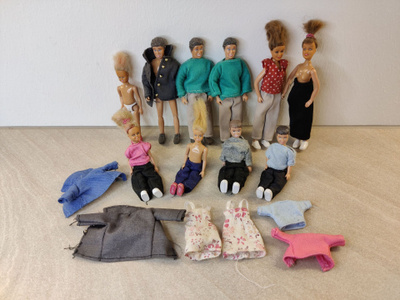 Lundby nukkekodin nukkeja 10 kpl