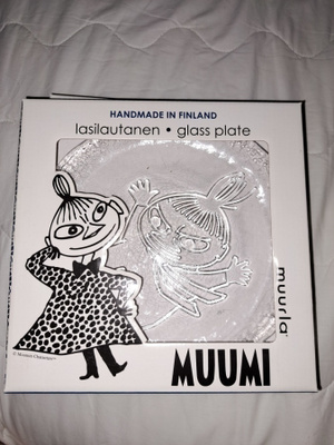 Muurla Muumi Pikkumyy lasilautanen 19cm-käyttämätön-