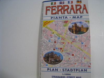  Kartta Ferrara Italia pianta map Italy