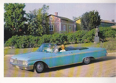 Auto Ford Galaxie Sunliner vm. 1962 väri  p210