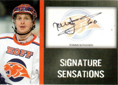 2007-08 Cardset TOMMI KOVANEN HIFK Signature Sensations