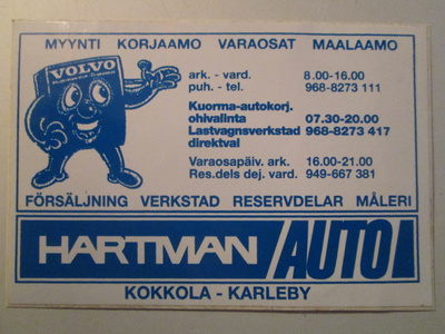 HARTMAN AUTO KOKKOLA TARRA VOLVO