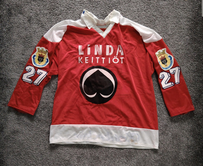 1991-92 Porin Ässät fanipaita Kari Takko