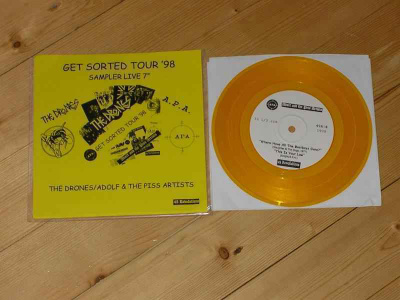 THE DRONES / ADOLF & T.P.A split 7”EP...GOLD WAX/500 MADE..