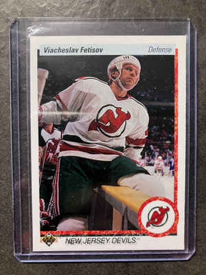 1990-91 Upper Deck VIACHESLAV FETISOV ROOKIE Card #176