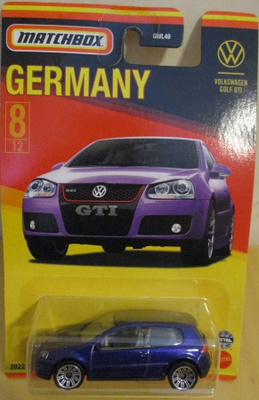 VW Golf V 2.0 GTi Hatchback 3 door Violet 2005 Matchbox 1:64