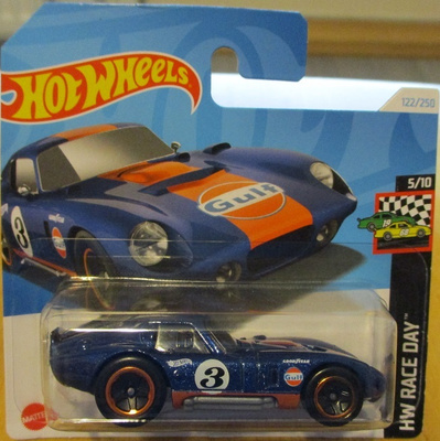 Shelby Cobra Daytona Coupe 2 door Blue Gulf Hot Wheels 1:64