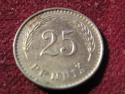 25 penniä 1938
