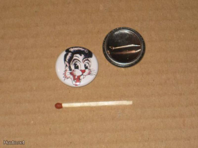 Stray Cats kissa rintanappi 1" B5