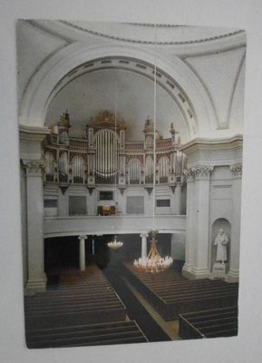 Helsinki, Tuomiokirkko, näkymä urkulehterille, väripk, ei p.