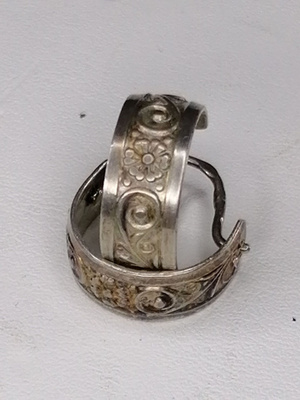 Hopeiset 875 Korvakorut Vintage