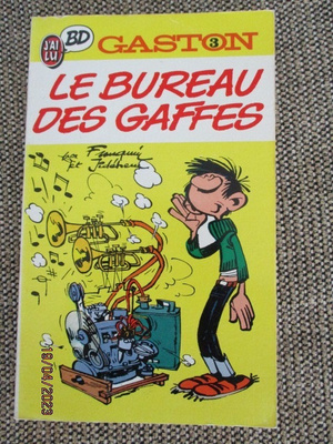 Franquin GASTON 3 - LE BUREAU DES GAFFES (uusi pokkari)