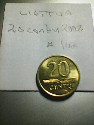 Liettua 20 centu 2008 , km#107