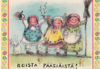 Postikortti Pääsiäinen