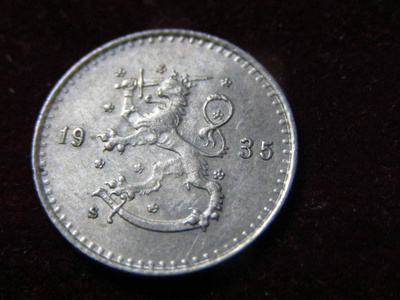 25 penniä  1935