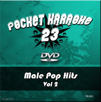 Pocket Karaoke 23 - Male Pop Hits Vol 2 -Karaoke DVD (uusi)
