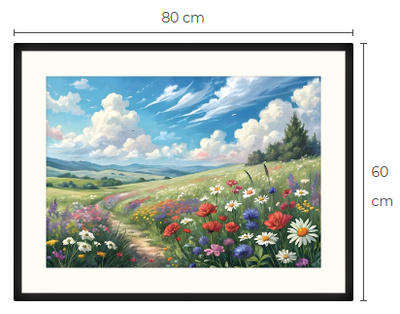 Uusi Kukkapelto maisema taulu 60 cm x 80 cm