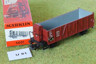 #U81 Märklin 4601 avolavavaunu jossa jarrumiehen koppi.
