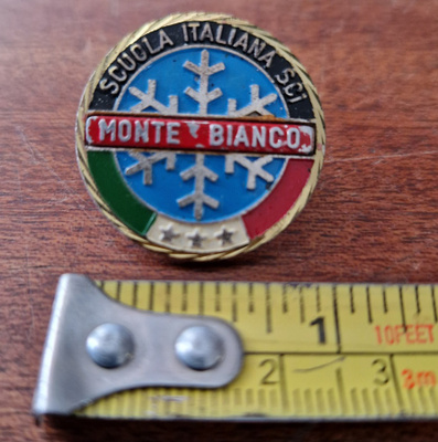Monte Bianco Scuola Italiana .Pinssi laskettelu skii