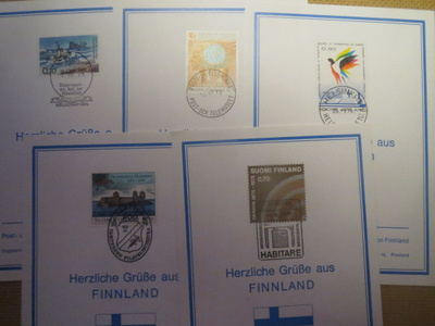 Viisi Postin tervehdyskorttia Saksaan