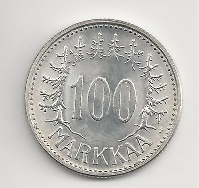 1960 100 mk hopeaa harvinaisempi vuosi