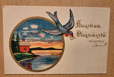 kirjekyyhky, pikkukortti, kulkenut käsipostissa