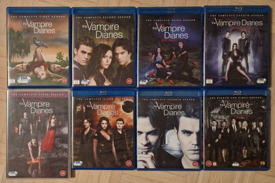 VAMPIRE DIARIES - kaudet 1-8 - Blu-ray disc / Dvd boxit