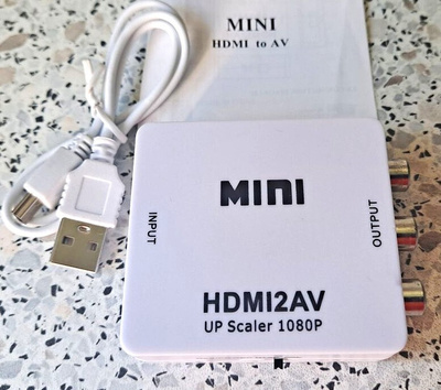 Mini HDMI to Composite Audio Video Adapteri