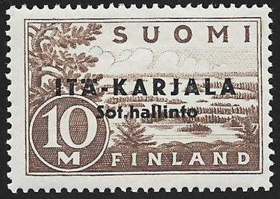 1941 Itä-Karjala 10 mk **  LaPe I-K 7