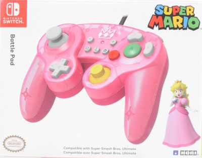 HORI Battle Pad Princess Peach Controller For Nintendo Swi