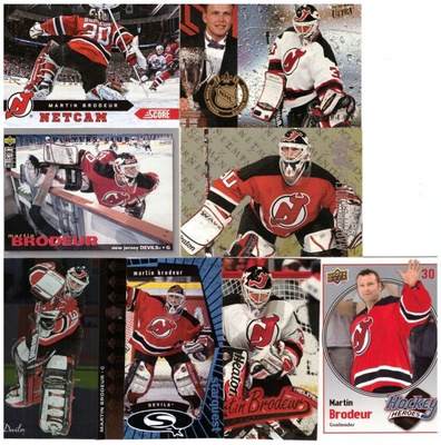 8 x MARTIN BRODEUR New Jersey Devils Erikois Ym. Kortteja
