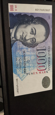 1000 mk 1986 litt A    kul-mäk   kl 7-8