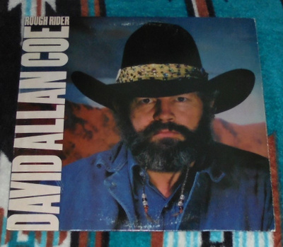 DAVID ALLAN COE ~ Rough Rider ~ LP PROMO