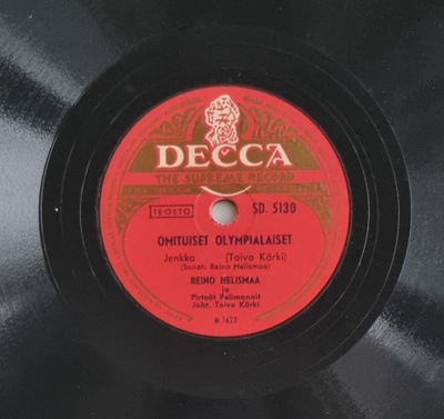 Savikiekko 1951 - Reino Helismaa - Decca SD 5130