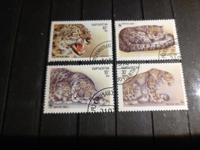 WWF-merkit lumileopardi Kirgisia 1994 o