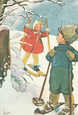 MARTTA WENDELIN - LAPSET HIIHTÄMÄSSÄ