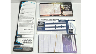 MTG Gateway Reward Cards, DCI ja UDE rekisteröintikortteja