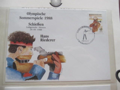 Soul 1988 ammunnan olympiavoittaja Hans Riederer kuorella+te