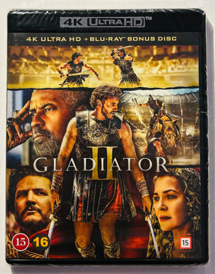 Gladiator 2 - 4K Ultra HD + Blu-ray Bonus Disc, uusi