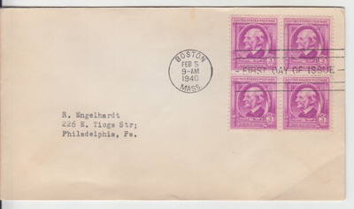USA FDC 1940 famous authors