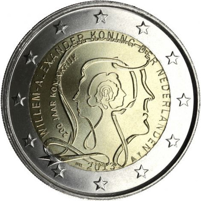 Alankomaat 2013 2 € Kuningaskunta 200 vuotta - Willem-Alexan
